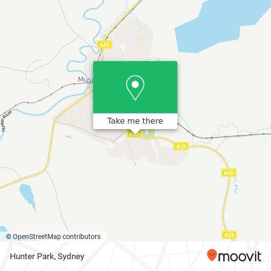 Mapa Hunter Park