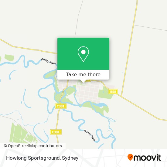 Mapa Howlong Sportsground