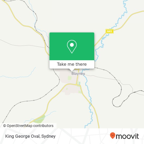 King George Oval map