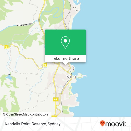 Kendalls Point Reserve map