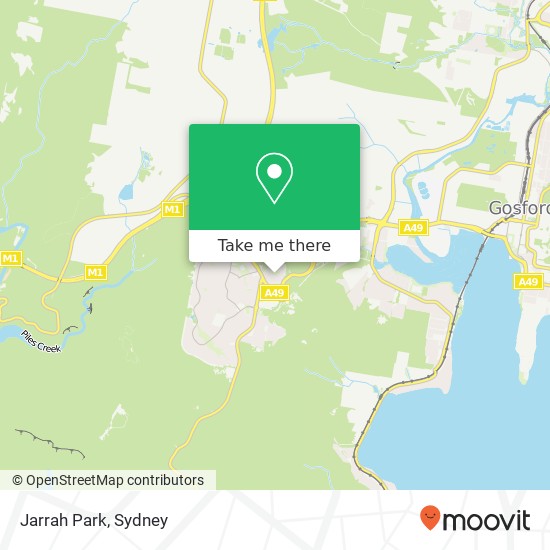 Jarrah Park map