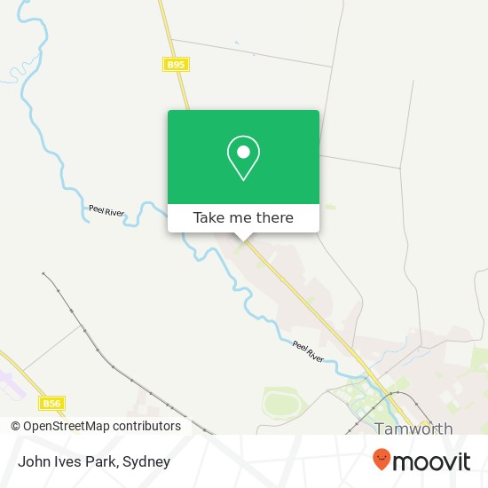 Mapa John Ives Park