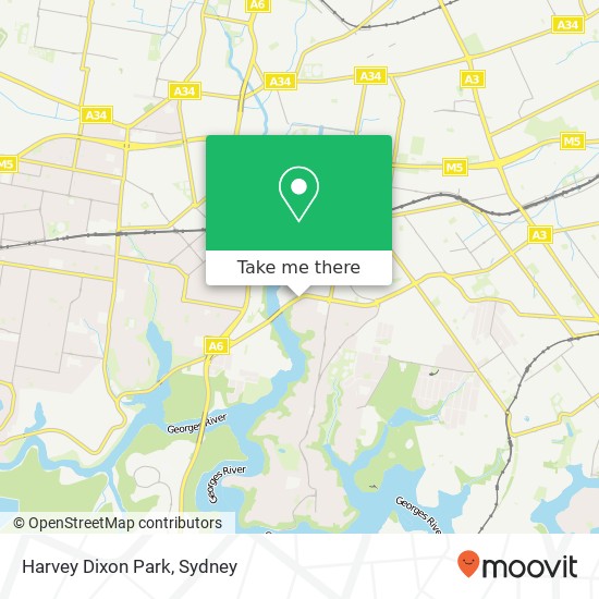 Mapa Harvey Dixon Park