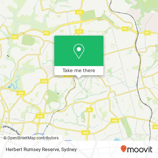 Mapa Herbert Rumsey Reserve