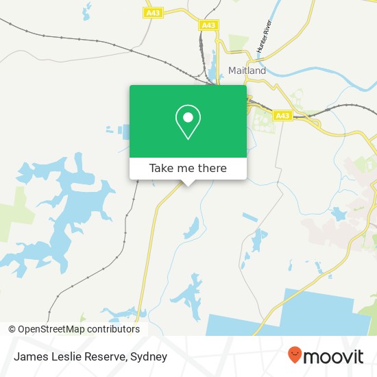 James Leslie Reserve map