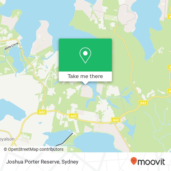 Joshua Porter Reserve map