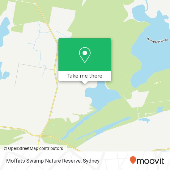 Moffats Swamp Nature Reserve map