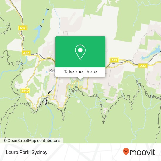 Leura Park map