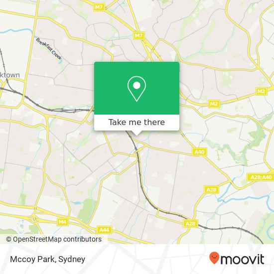 Mapa Mccoy Park