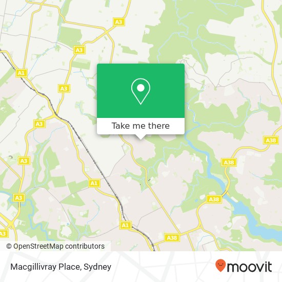 Macgillivray Place map