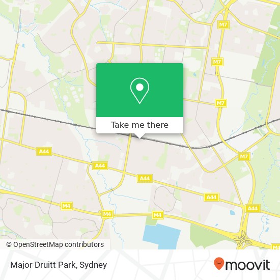 Major Druitt Park map