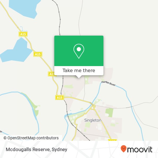 Mapa Mcdougalls Reserve