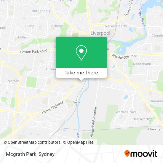 Mapa Mcgrath Park