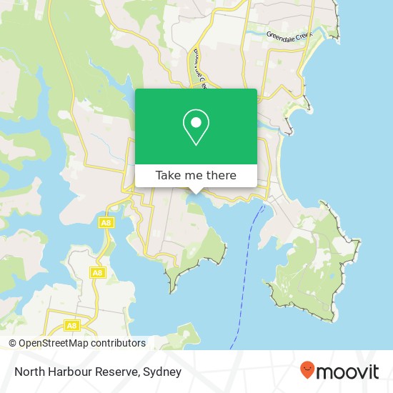 North Harbour Reserve map