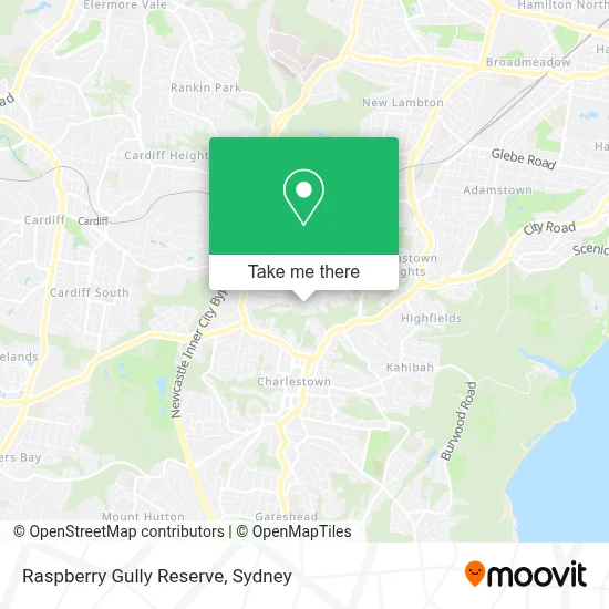 Raspberry Gully Reserve map