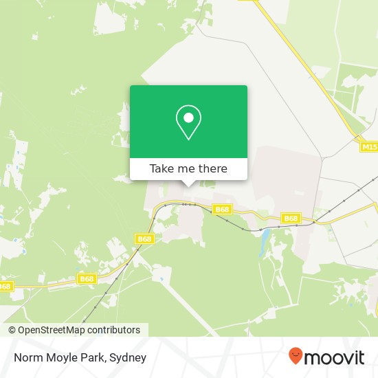 Norm Moyle Park map