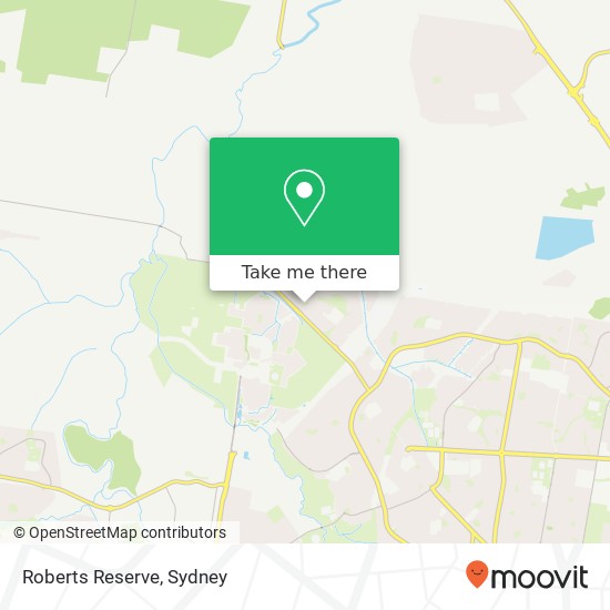 Roberts Reserve map