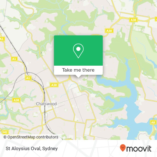 Mapa St Aloysius Oval