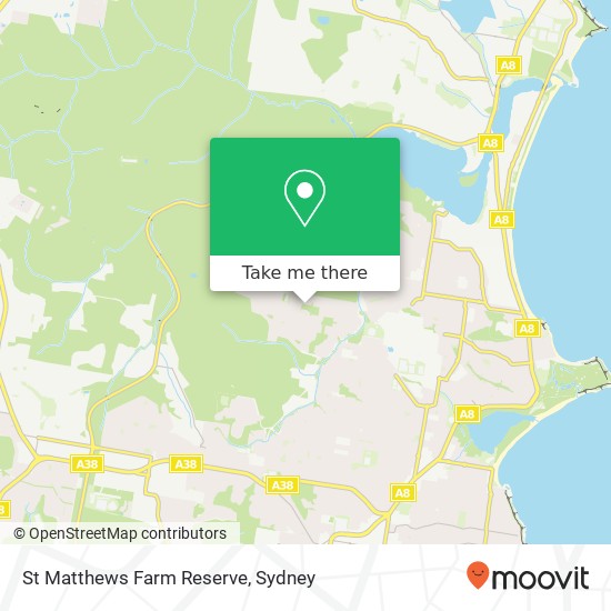 Mapa St Matthews Farm Reserve