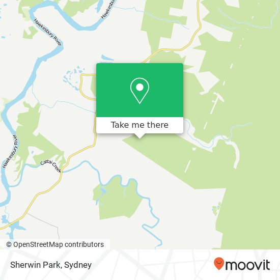 Mapa Sherwin Park