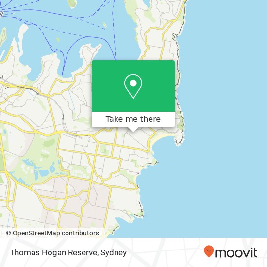 Mapa Thomas Hogan Reserve