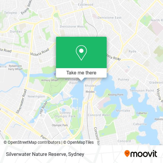 Silverwater Nature Reserve map