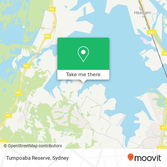 Tumpoaba Reserve map
