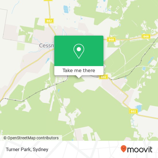 Mapa Turner Park