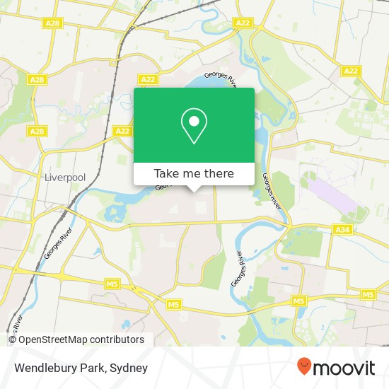 Mapa Wendlebury Park