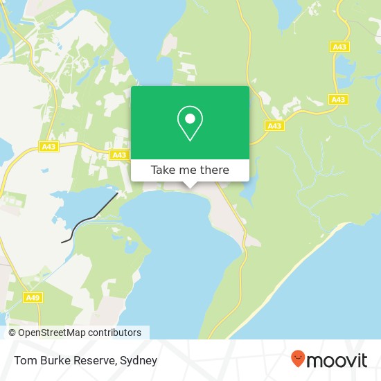 Tom Burke Reserve map