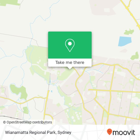 Mapa Wianamatta Regional Park