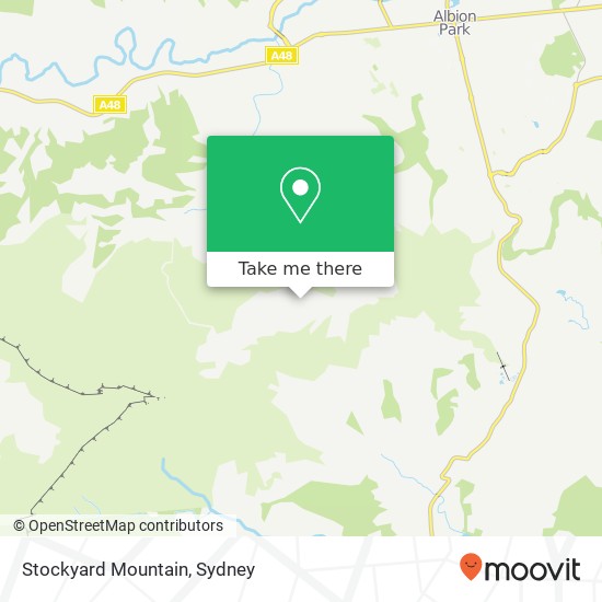 Stockyard Mountain map