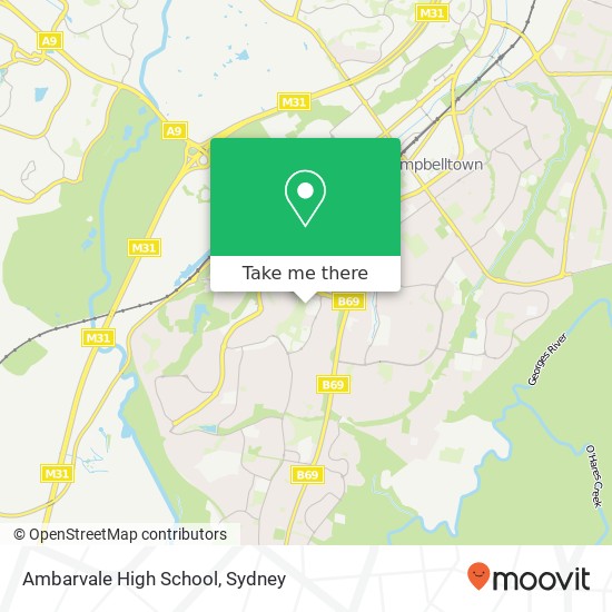 Mapa Ambarvale High School