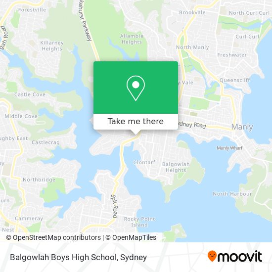 Balgowlah Boys High School map