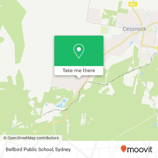 Mapa Bellbird Public School