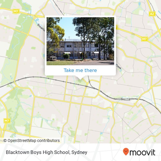 Blacktown Boys High School map