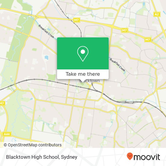 Blacktown High School map