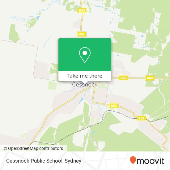 Mapa Cessnock Public School