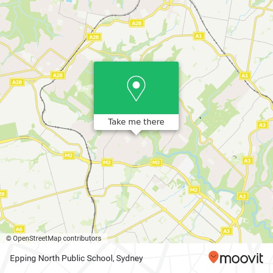 Mapa Epping North Public School