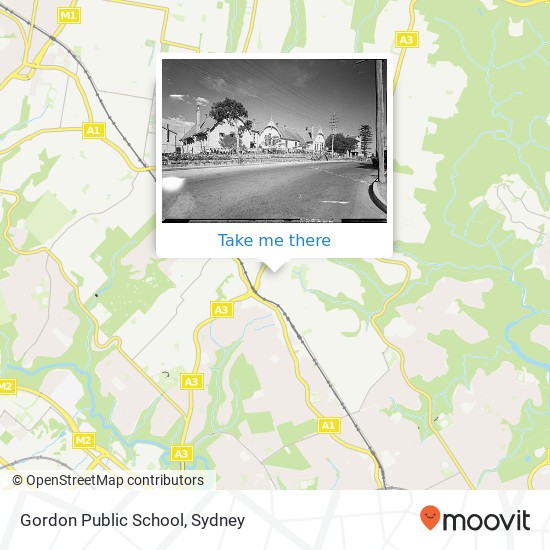 Gordon Public School map