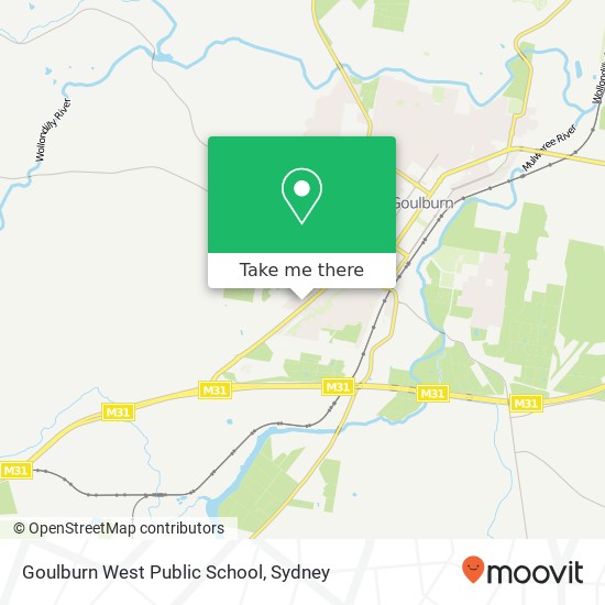 Goulburn West Public School map