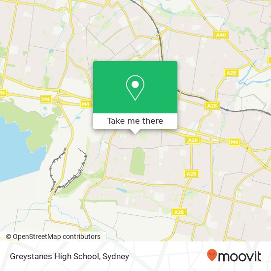 Mapa Greystanes High School