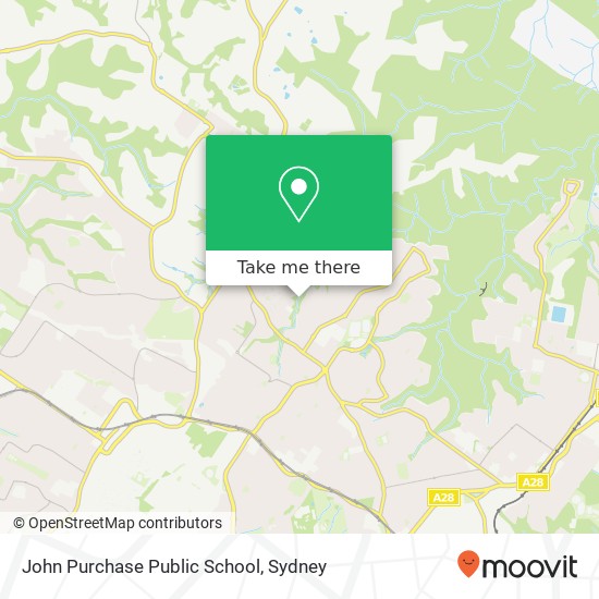 Mapa John Purchase Public School