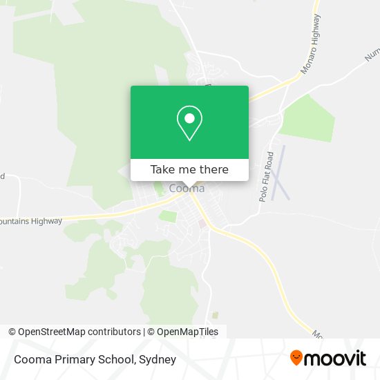 Cooma Primary School map