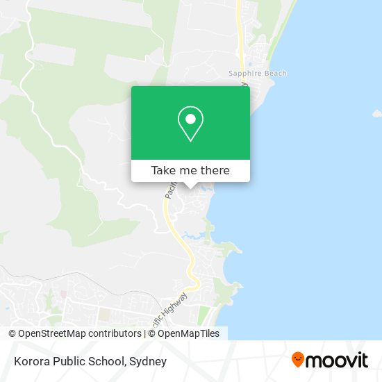 Korora Public School map