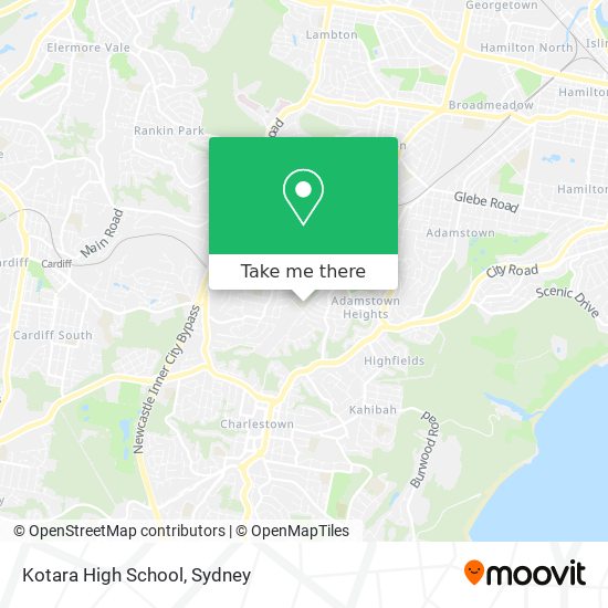 Mapa Kotara High School