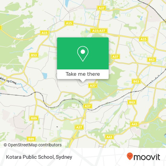Kotara Public School map