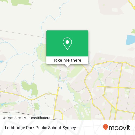 Mapa Lethbridge Park Public School