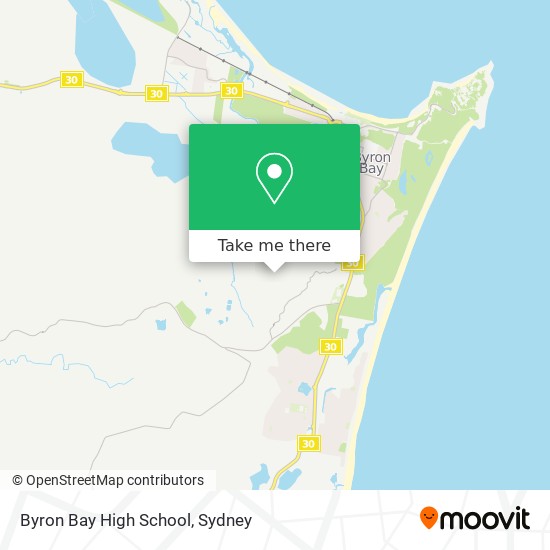 Byron Bay High School map
