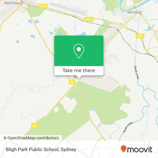 Mapa Bligh Park Public School